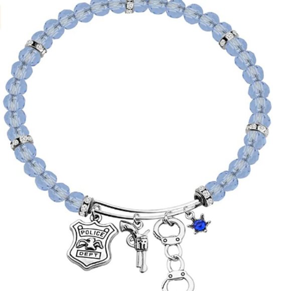 Appealing  Line Police Officer Bracelet - Picture 1 of 6